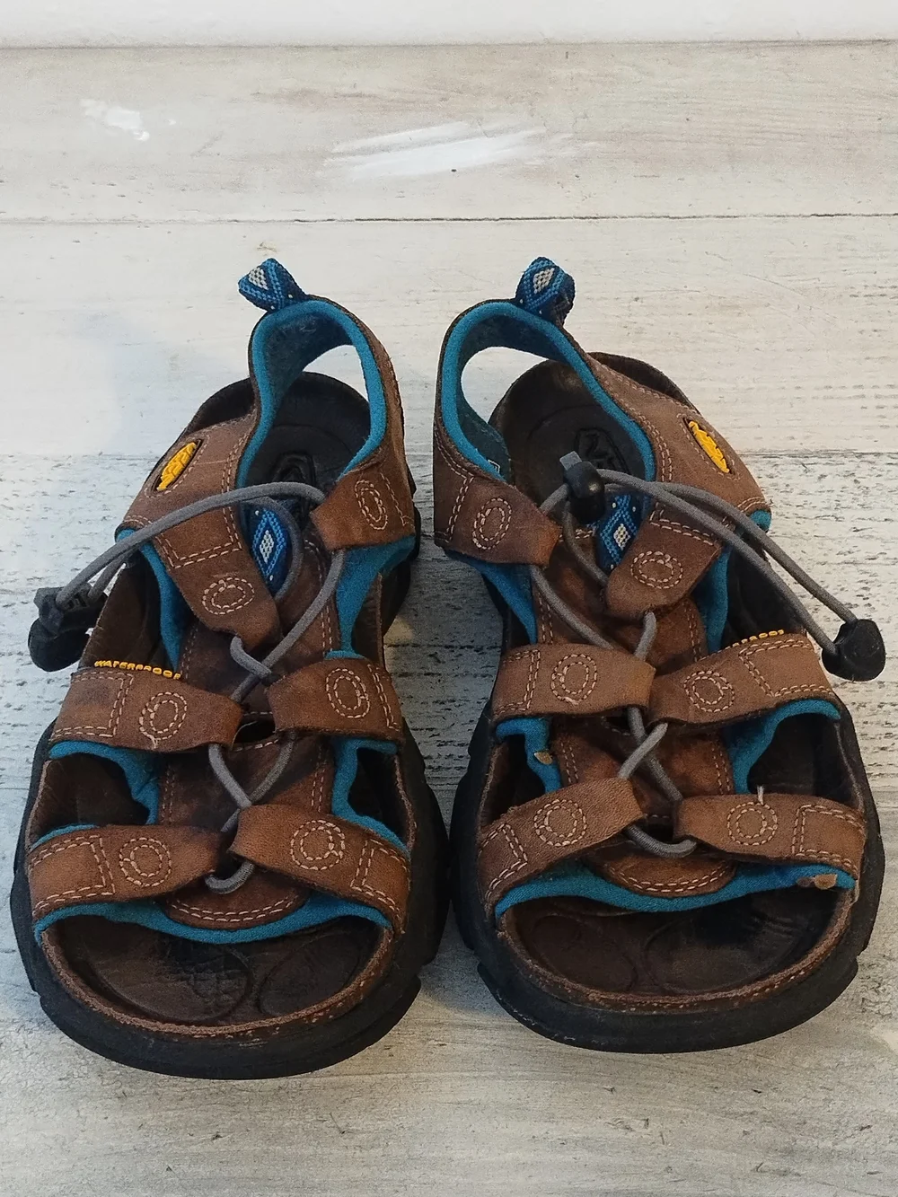 Keen Sarasota Waterproof Sandal Shoes Womens 6 Outdoor Hiking Fisherman Leather